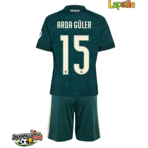 Real Madrid Arda Guler #15 Vieraspaita Lapsille 2026-27 Lyhythihainen (+ shortsit)